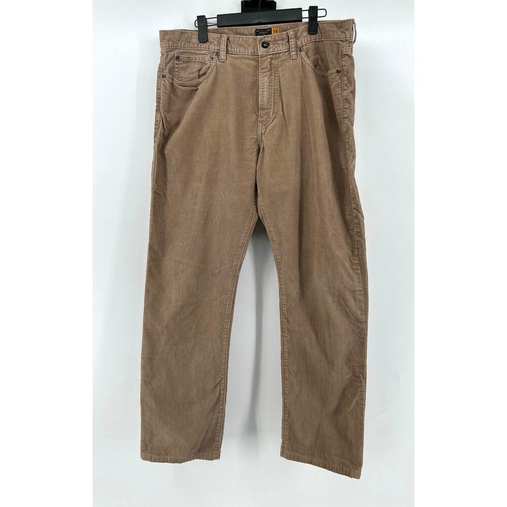 J.Crew 770 Straight Fit Corduroy Pants Men's Size 34/30 Brown Cotton